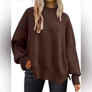 Women's Brown Heavy Knit Sweater
